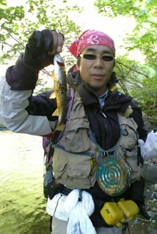和賀川水系某沢で岩魚ゲット